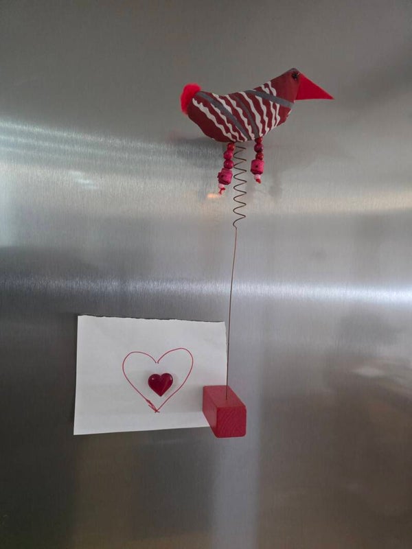 Upcycling Vogel magnetischer Fuß