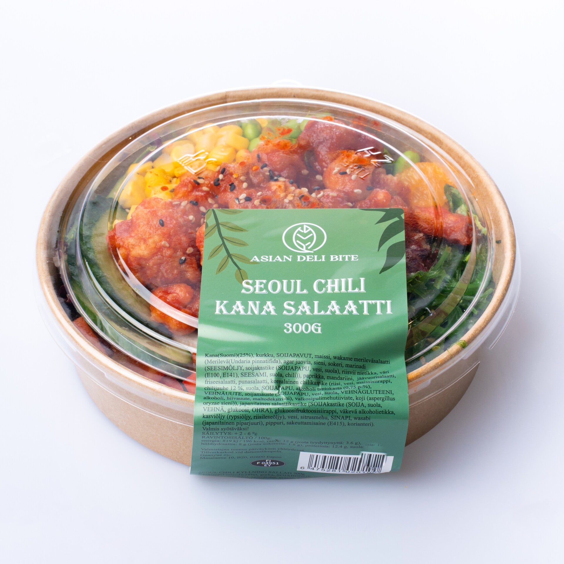 asian deli bite seoul chilli kana salaatti