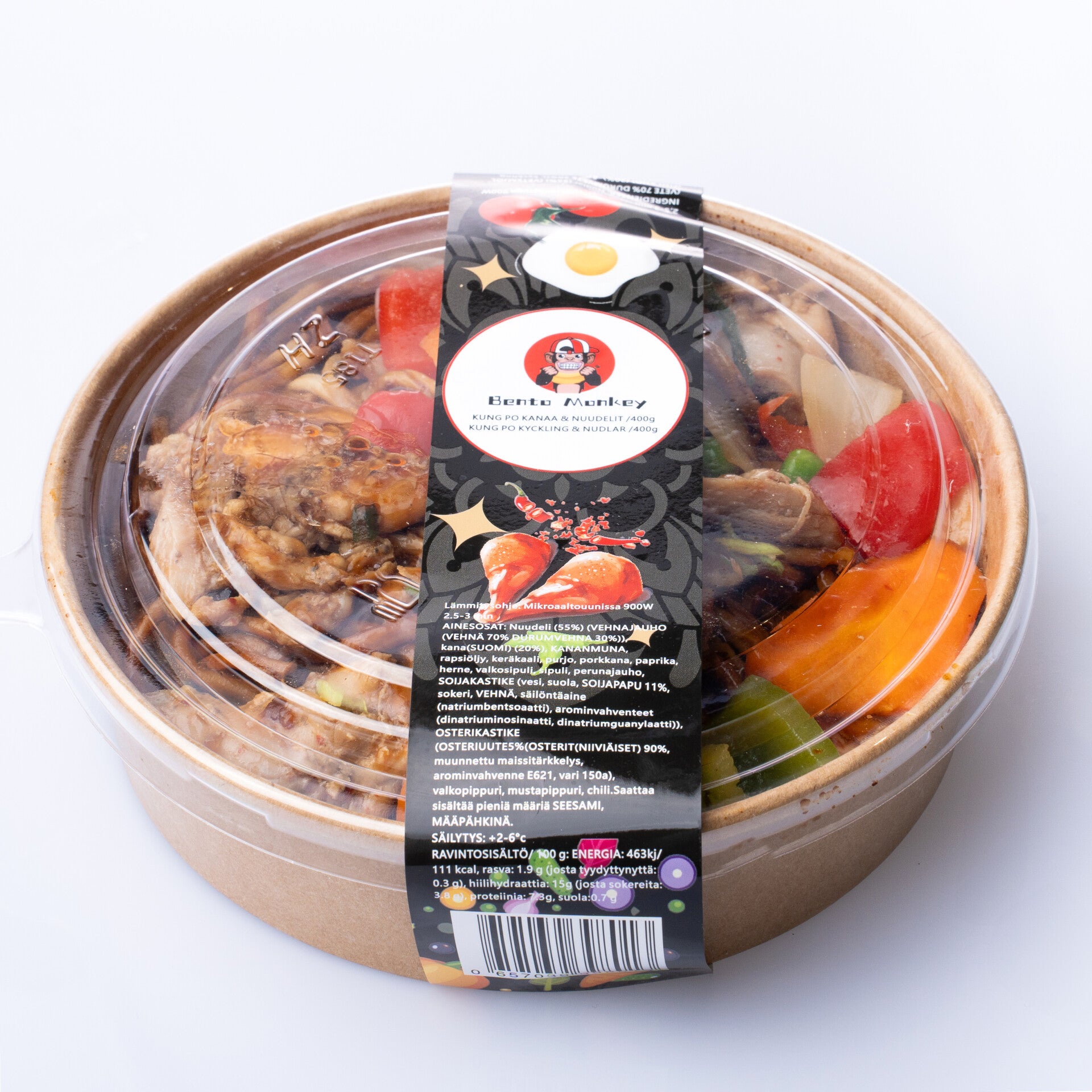 Bento Monkey  Kung Po kanaa ja nuudelit