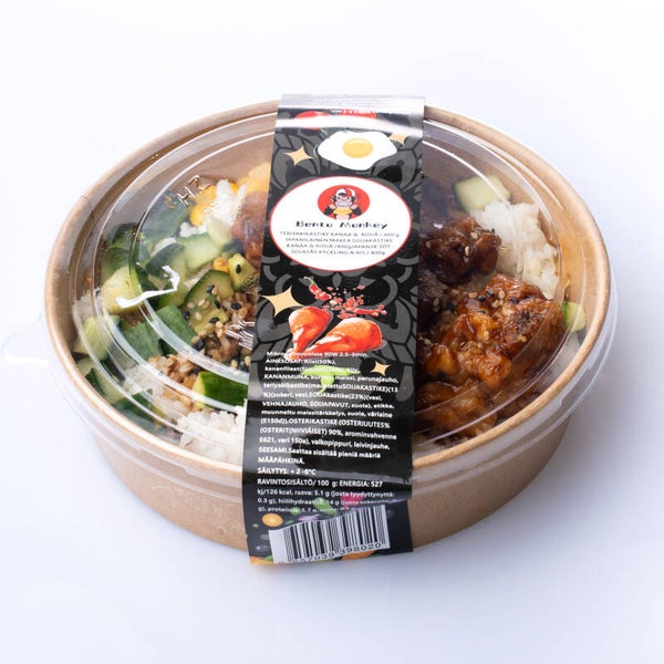 teriyakikastike kanaa ja riisia