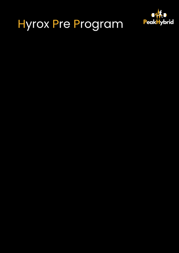 Hyrox Pre Program
