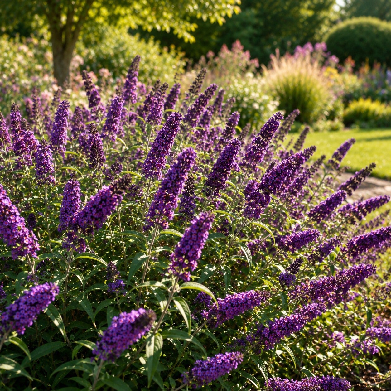 Buddleja davidii 'Black Knight' (Vlinderstruik)