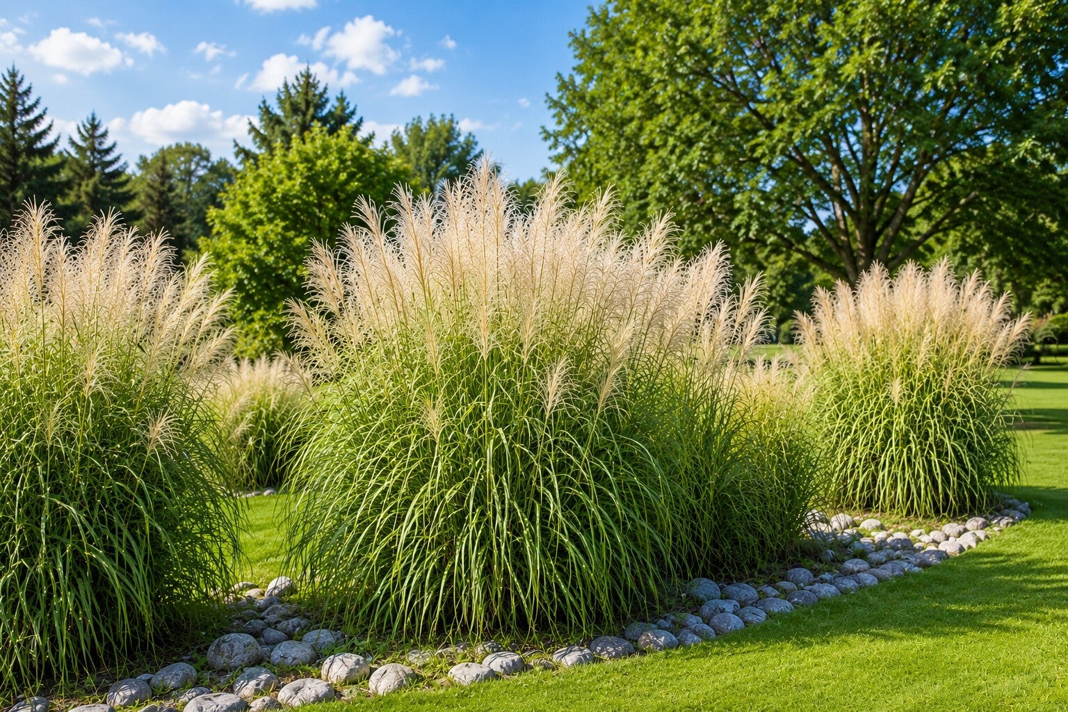 Miscanthus sinensis 'Gracilimus' (Prachtriet)