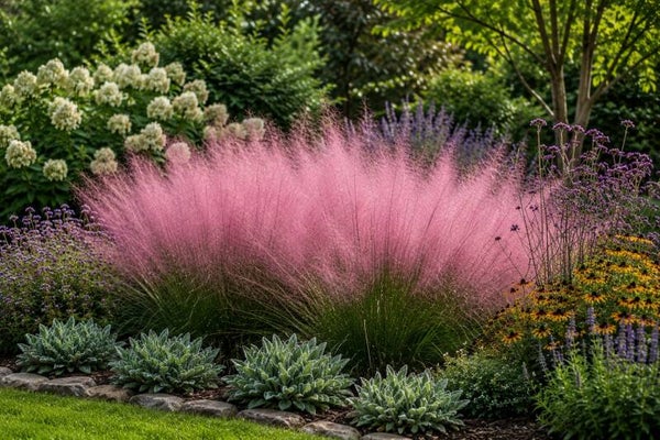 Muhlenbergia capillaris (roze stekelgras)
