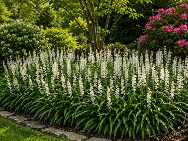 Liriope muscari 'Monroe White' (Leliegras)