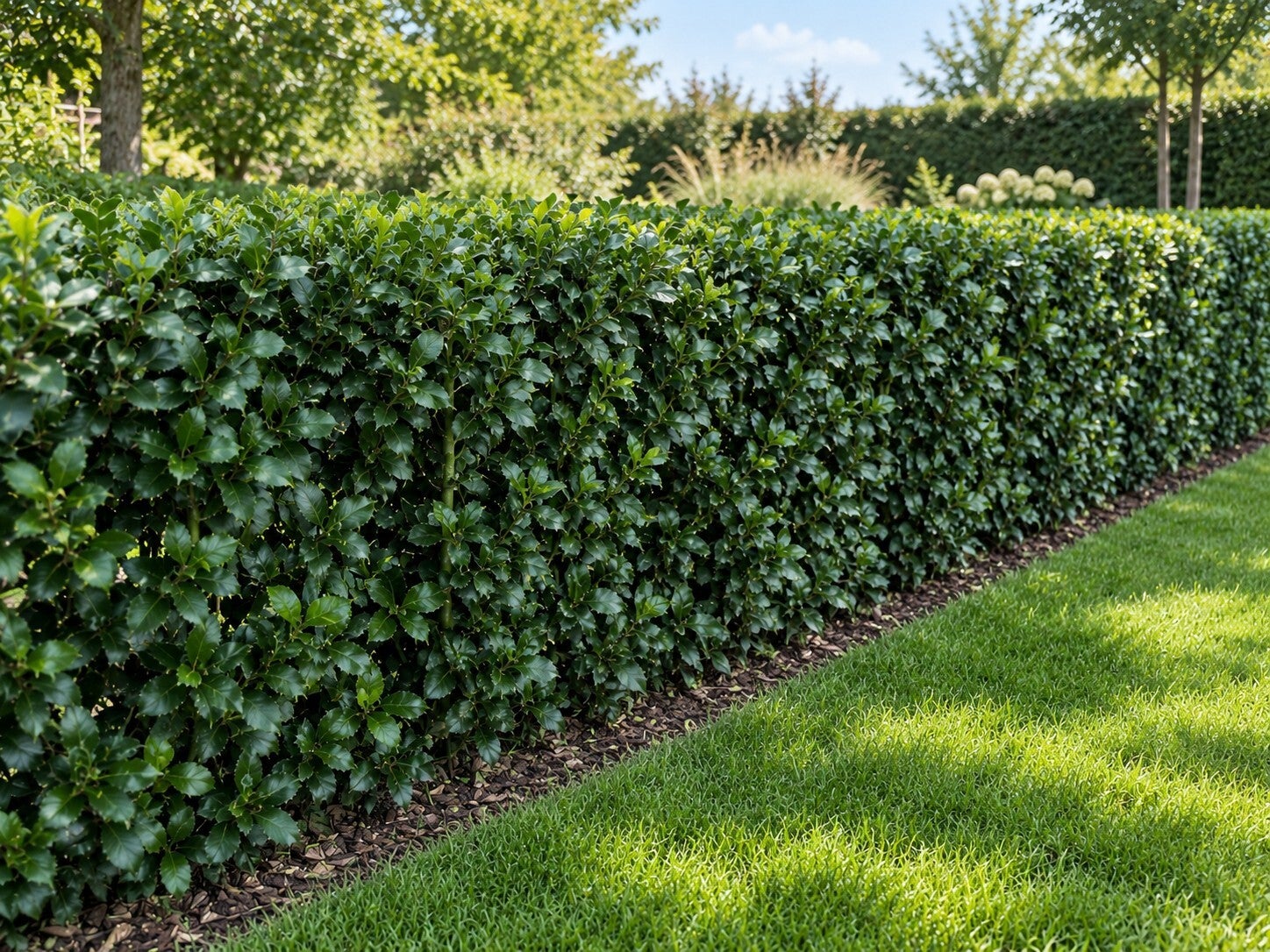 Ilex meserveae 'Heckenfee' ® (Blauwe hulst)
