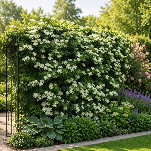 Hydrangea anomala subsp. petiolaris (Klimhortensia)
