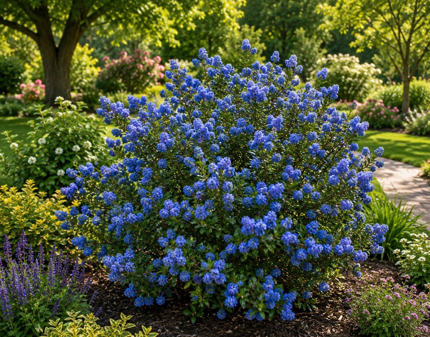 Ceanothus x delilianus 'Gloire de Versailles' (Amerikaanse sering)