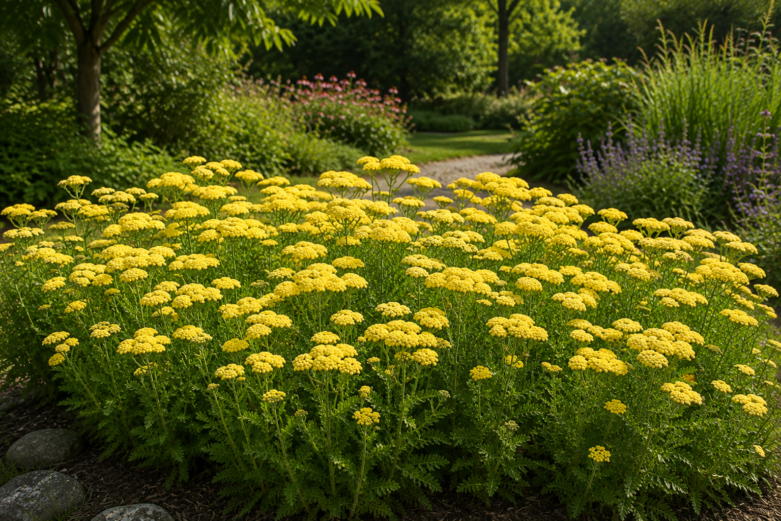 Achillea millefolium 'Skysail Yellow' (Duizendblad)