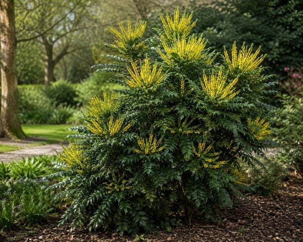 Mahonia japonica (druifstruik)