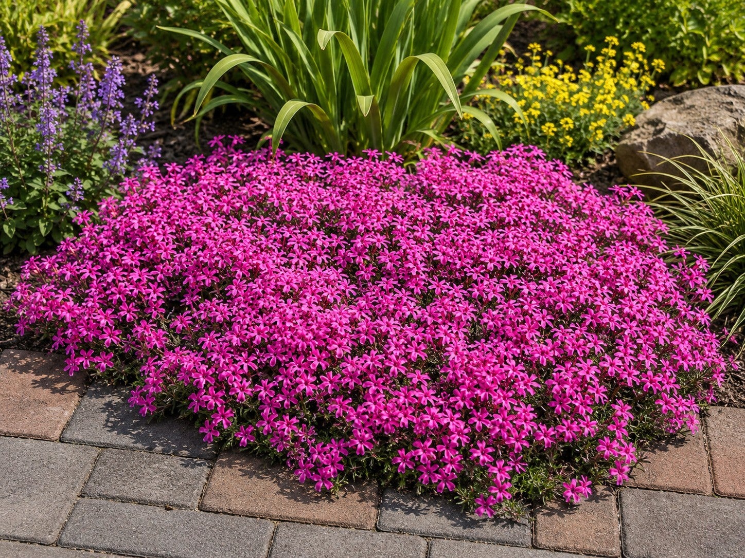 Phlox subulata 'Scarlet Flame' (Kruipende vlambloem)
