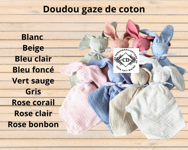 Doudou gaz de coton