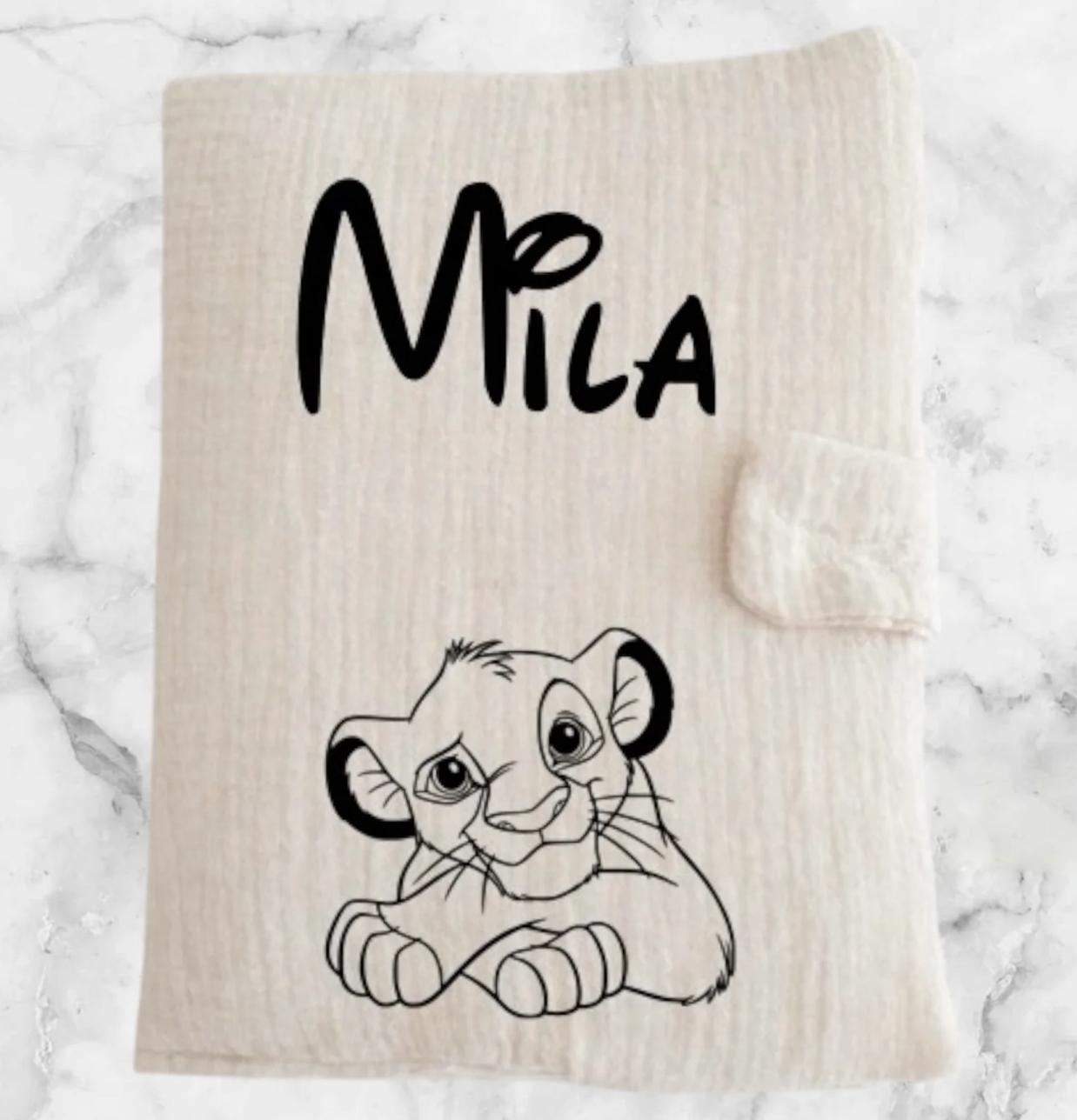 Protége carnet de santé gaz de coton