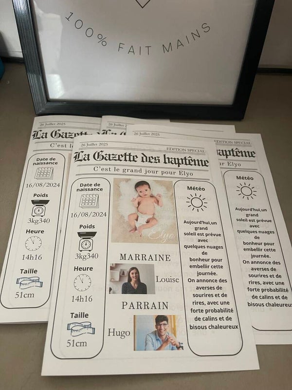 La gazette des baptêmes