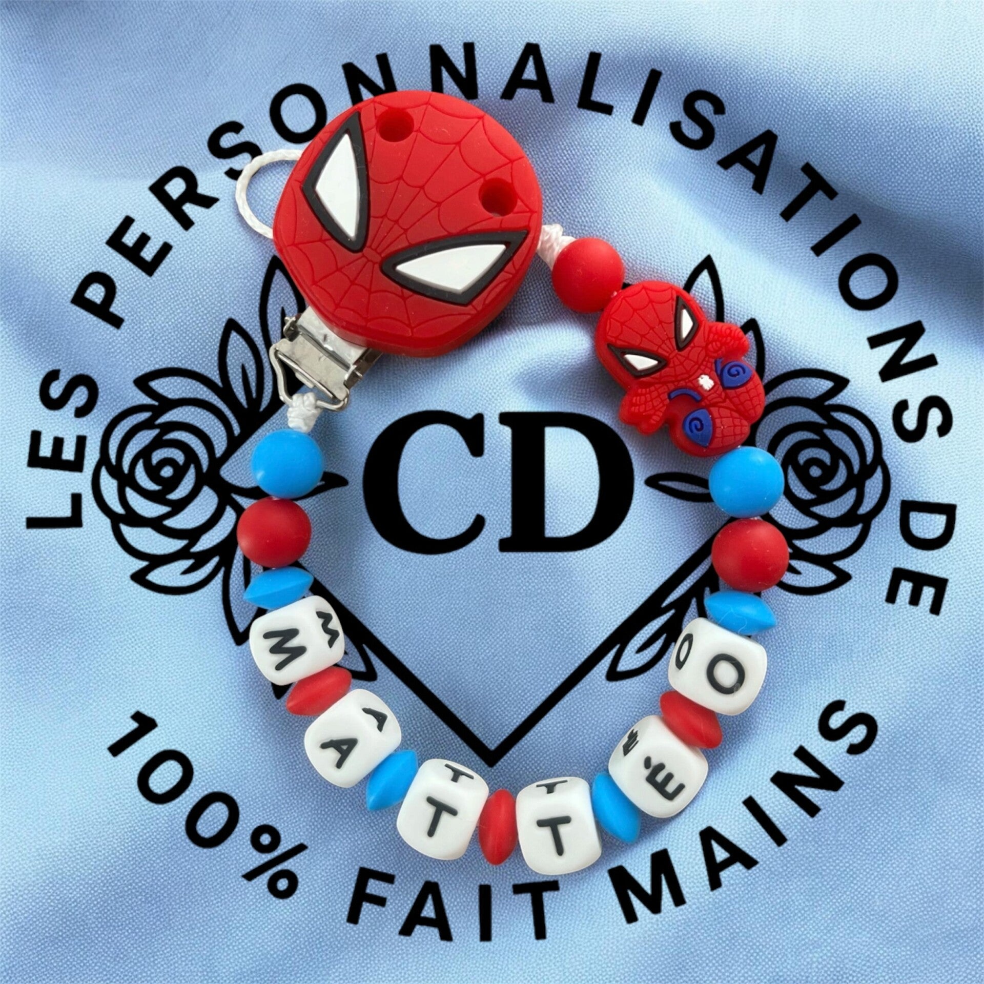 Attache tétine Spiderman