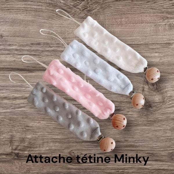 Attache tétine minky