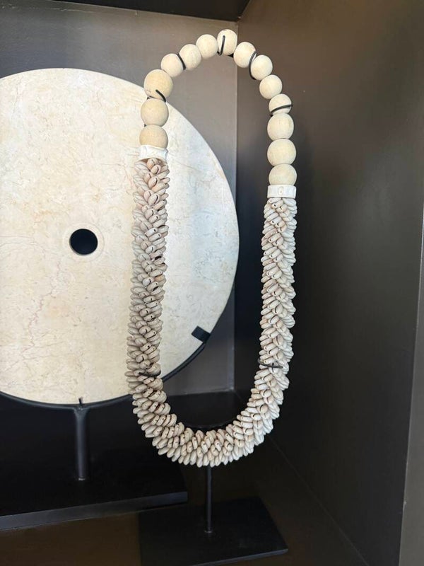 Schelpenketting beige