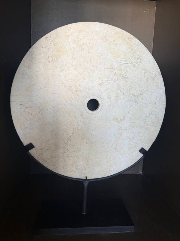 Marmeren ornament creme L | 40 cm