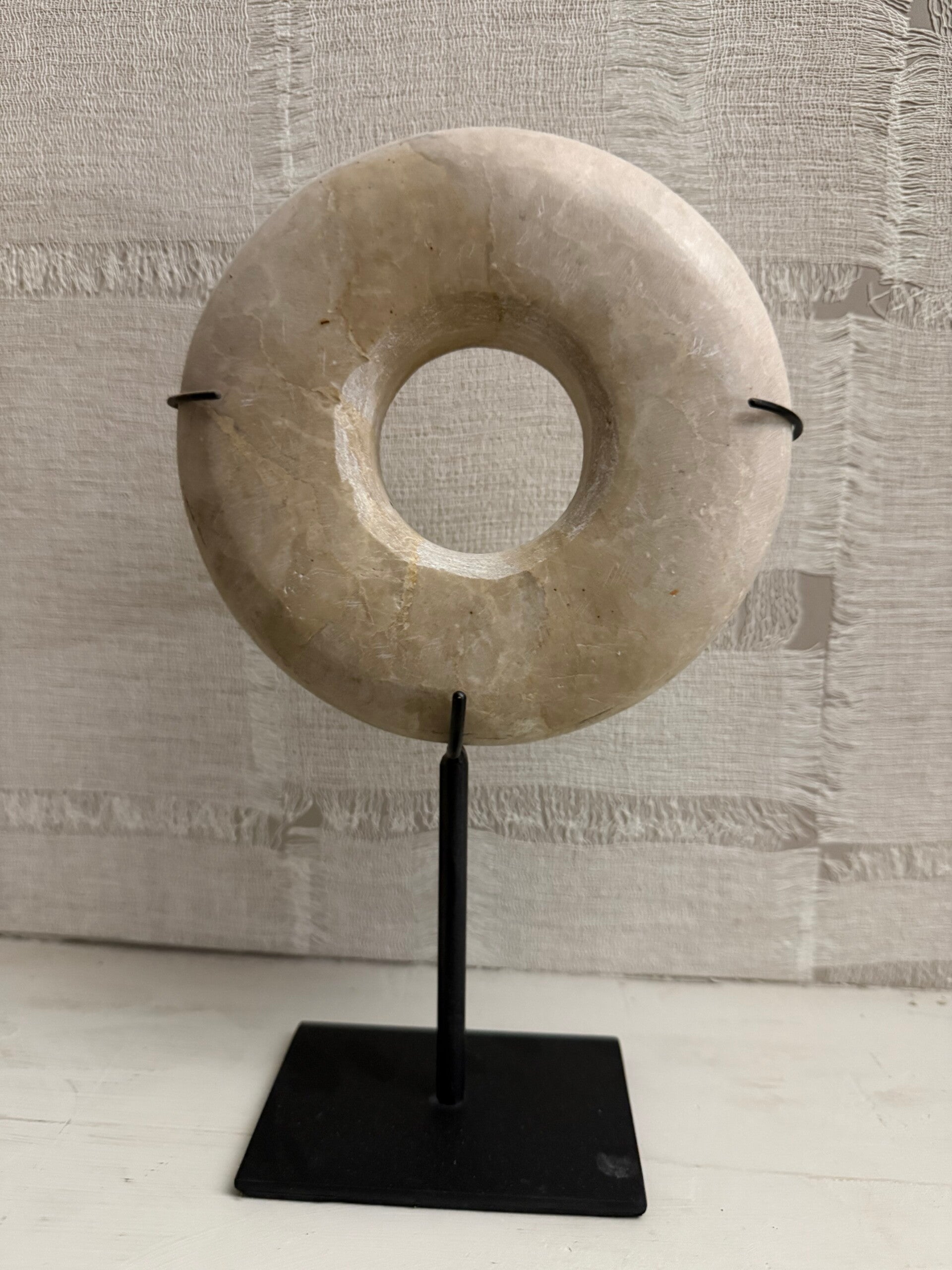 Marmeren ornament Donut | Maat S