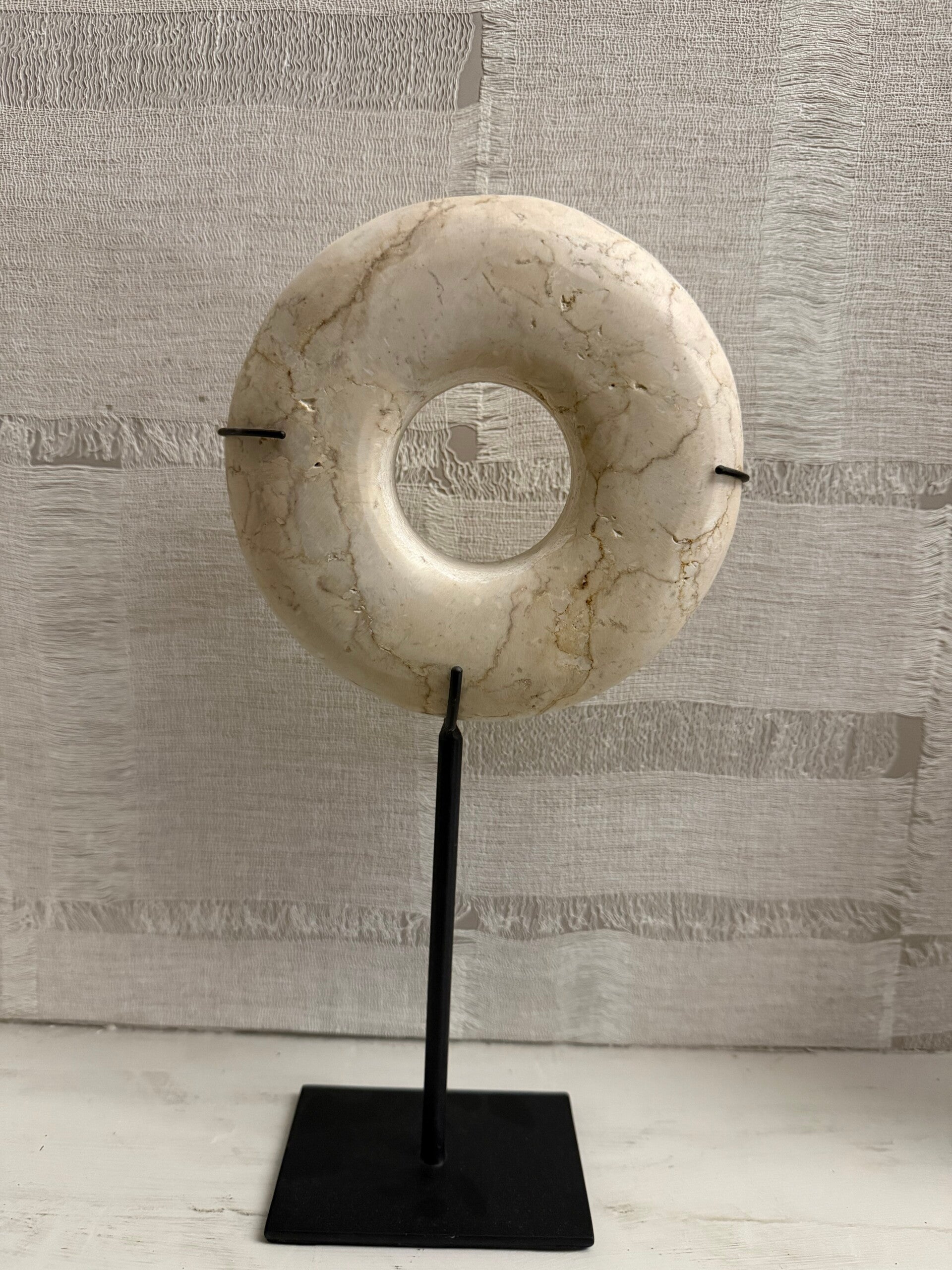 Marmeren ornament Donut | Maat M