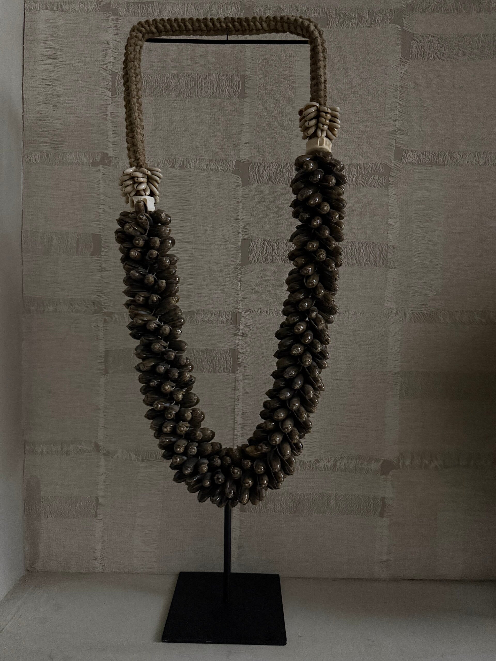 Schelpenketting bruin | Maat M