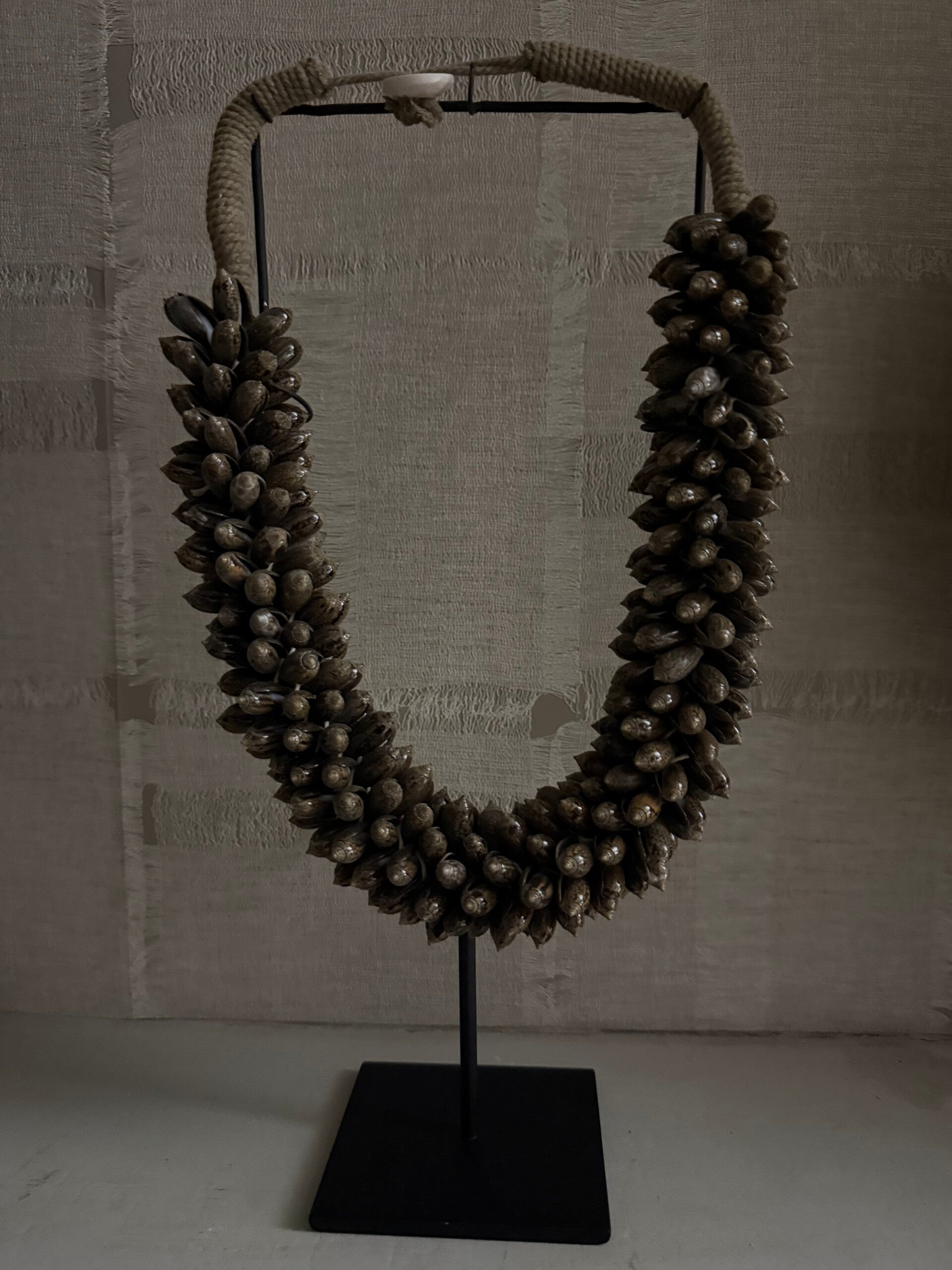 Schelpenketting bruin | Maat S