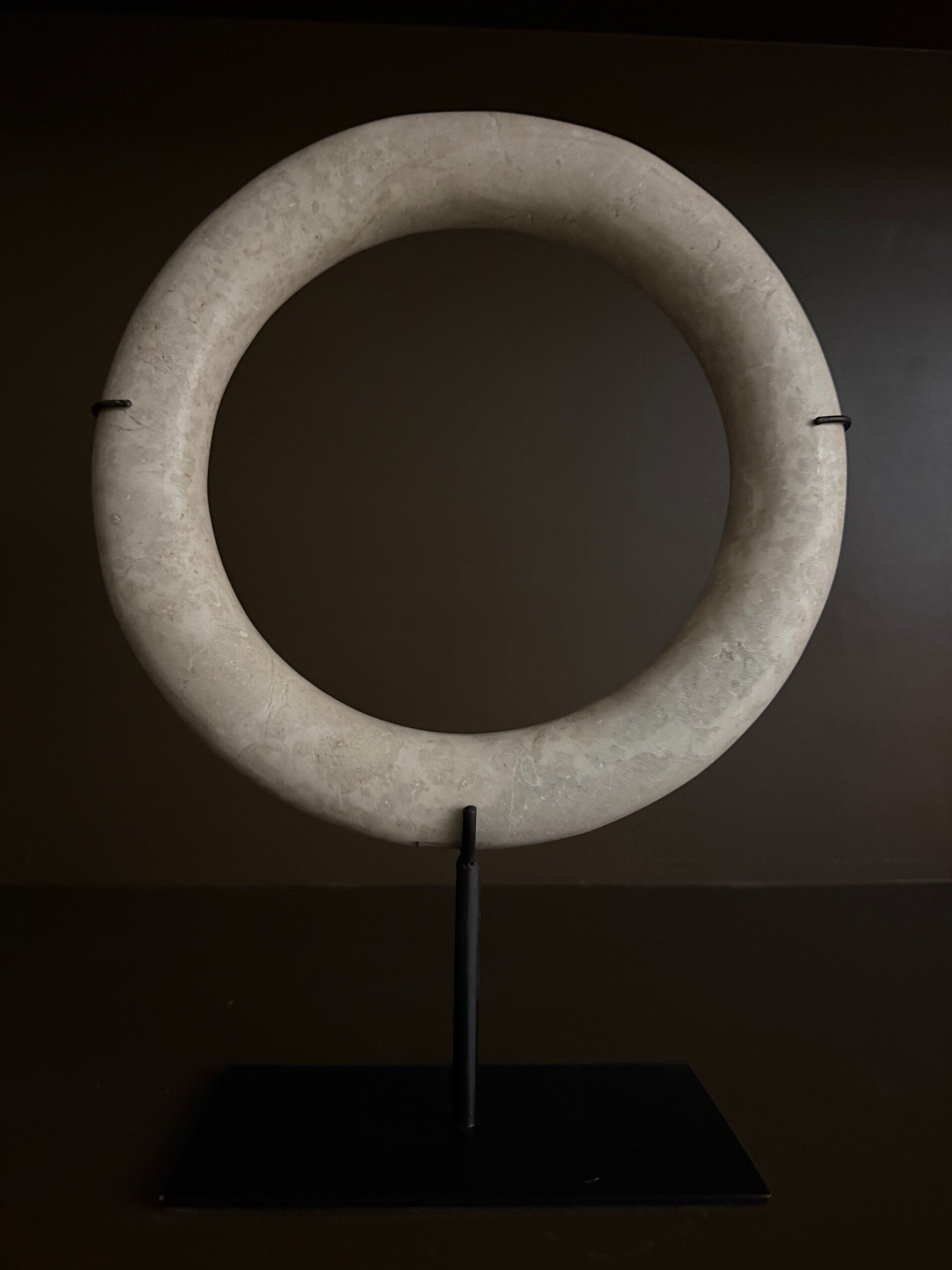 Ring ornament creme L