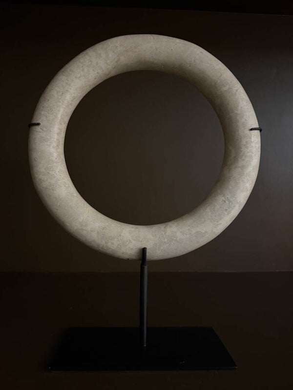 Ring ornament creme L