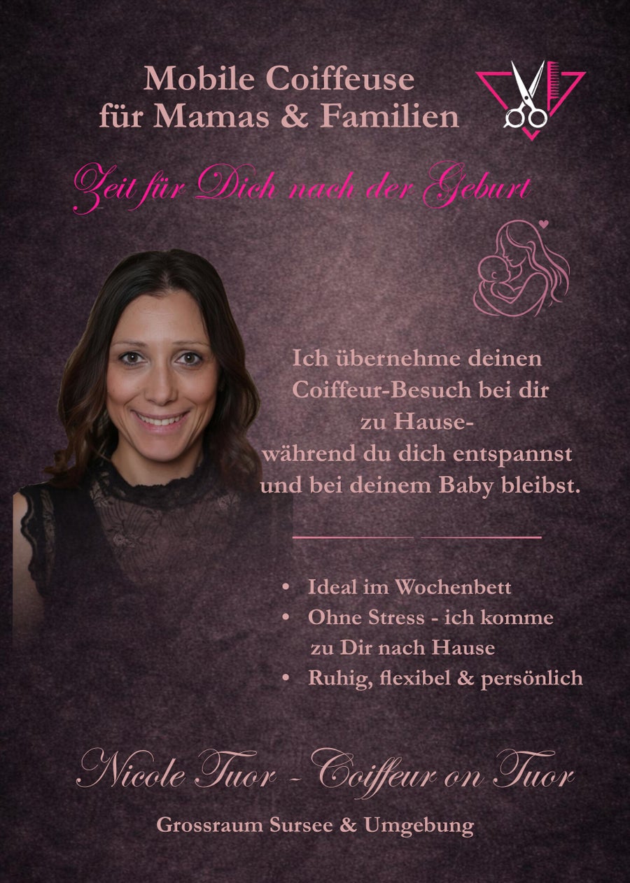 Flyer Wochenbett – Coiffeur on Tuor