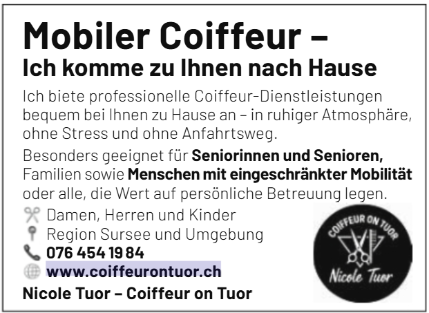 Zeitungsausschnitt Wochepass 28.01.2026 – Coiffeur on Tuor