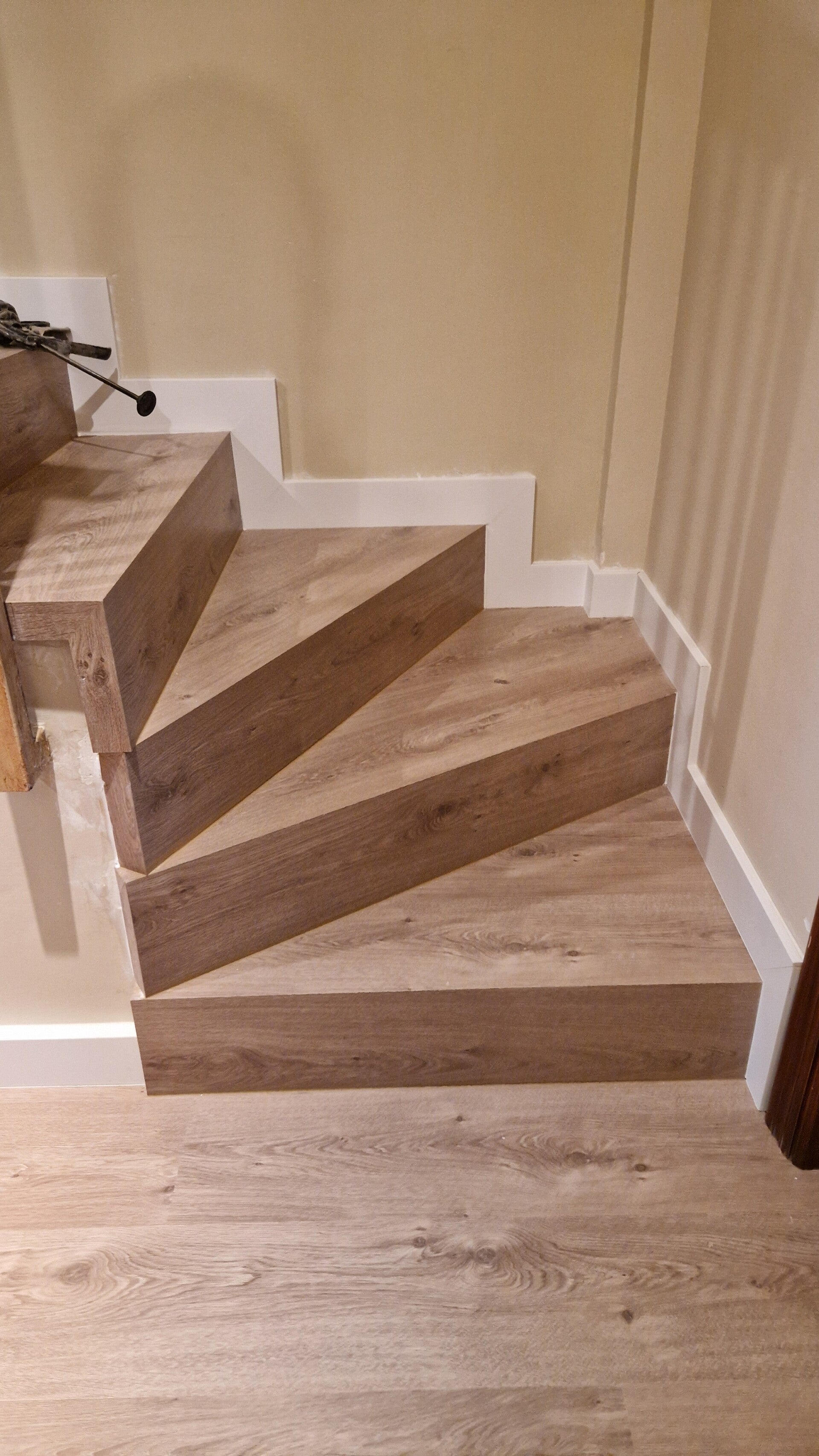Revestido de peldaños de escaleras