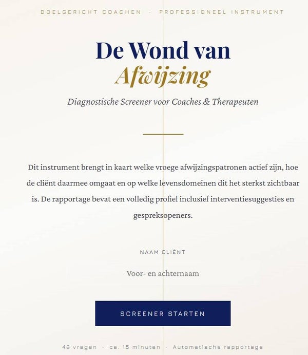 Therapie-Tool Afwijzing