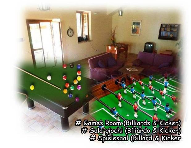 BILLARD - KICKER Italia Casa Vacanza Ca Piero • Italien Ferienhaus Ca Piero • Italy Holiday Home Ca Piero