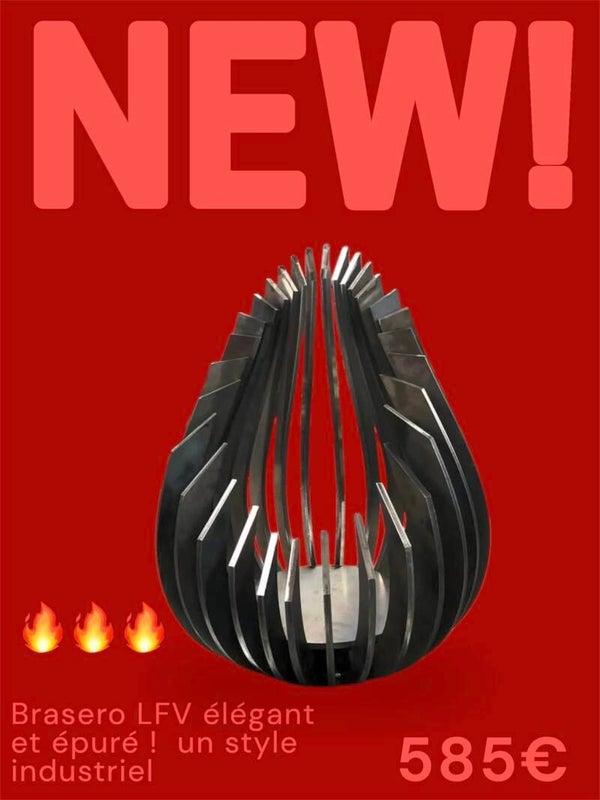 brasero "goutte de feu"
