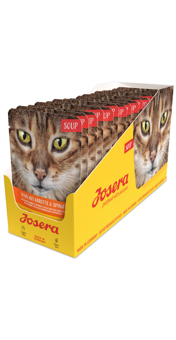 JOSERA SOUPE AU POULET AVEC CAROTTES ET ÉPINARDS SANS CÉRÉALES POUR CHAT