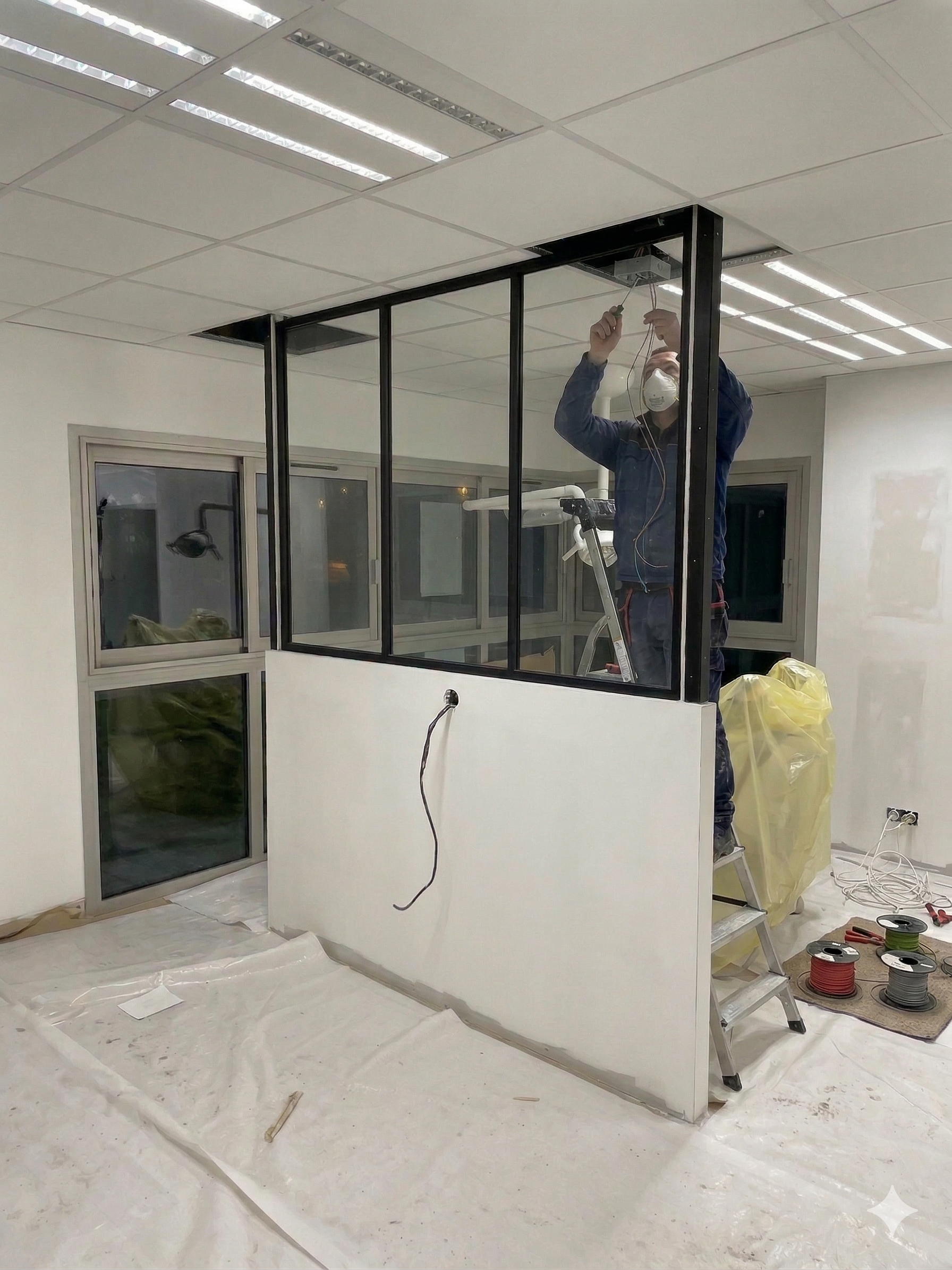 travaux de rénovation du cabinet dentaire en 2020