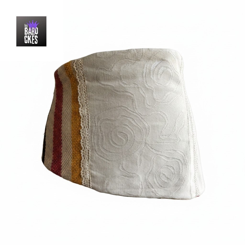 Ceinture asymétrique t.U corset - brocart & laine