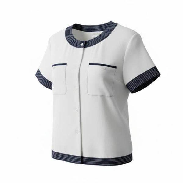 Chemisier manches courtes vintage - t.40