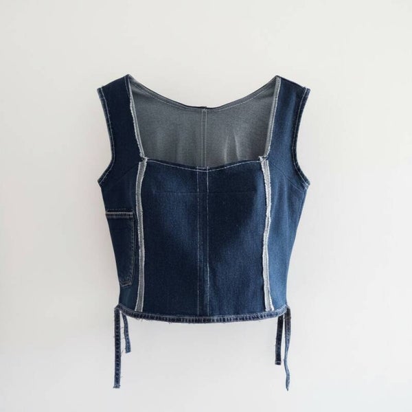 Top en jean recyclé - T.46