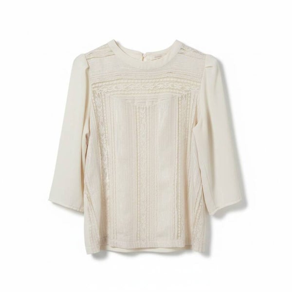 Blouse dentelle manches 3/4 - t.2