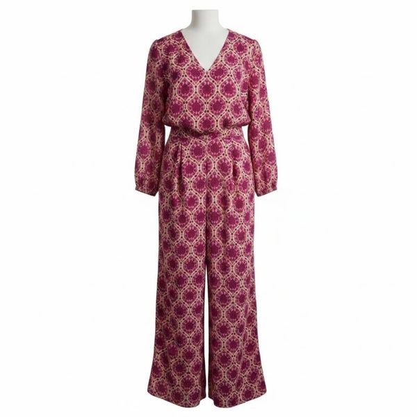 Combinaison rose motifs baroques t.44 GRAIN DE MALICE