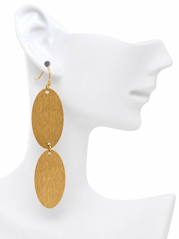 Boucles d'oreilles pendantes Équilibre Ovals