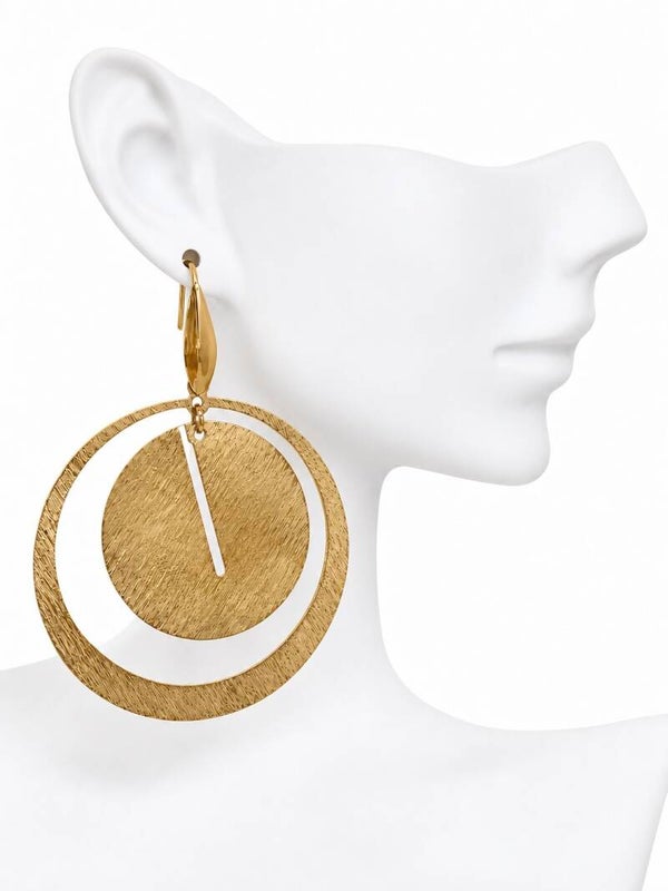Boucles d'oreilles pendantes Globe Duo