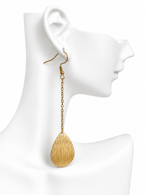 Boucles d'oreilles chaîne Goutte de Pluie