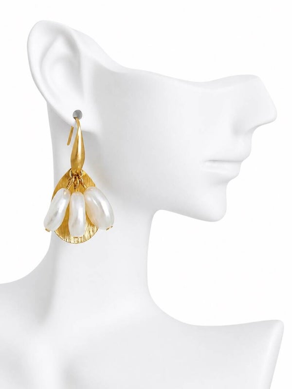 Boucles d'oreilles laiton doré Isla Éclosion