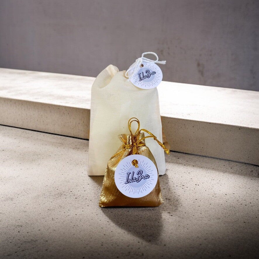 Pochon IslaBra – bijoux artisanaux livrés avec emballage cadeau, livraison France et UE