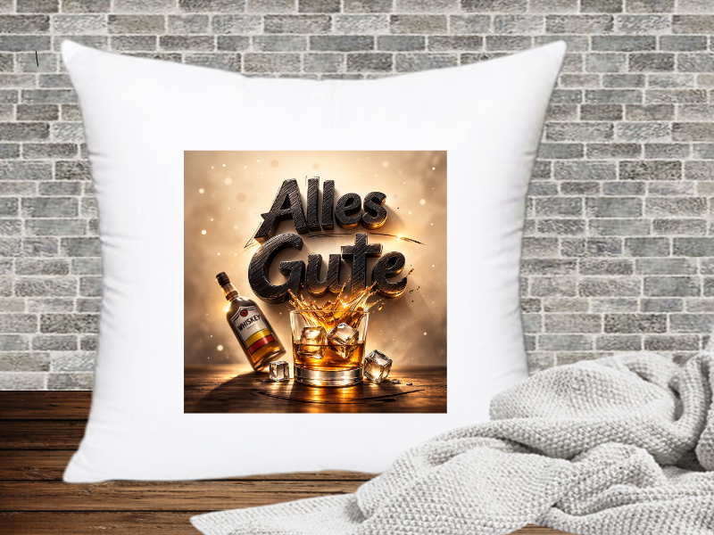 Alles Gute - Kissenhülle Whiskey
