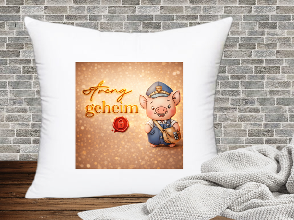 Streng geheim - Kissenhülle Schweinige Post