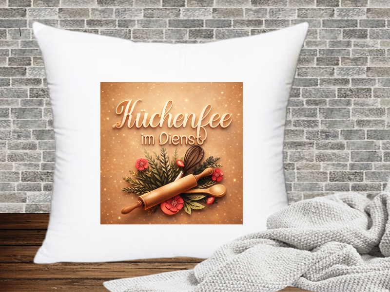 Küchenfee im Dienst - Kissenhülle Küchenfee