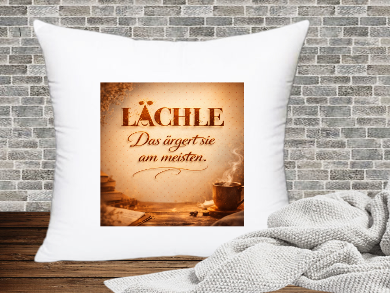 Lächle Das ärgert sie am meisten. - Kissenhülle Genervt